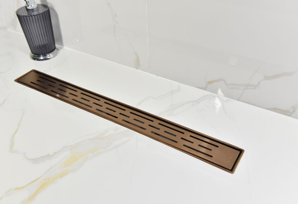 Klasik Seri 33 cm Slot Bronze Duş Kanalı