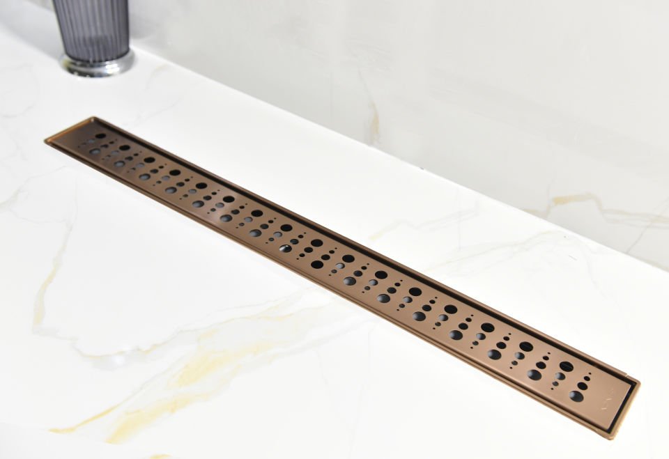 Klasik Seri 40 cm Drop Bronze Duş Kanalı